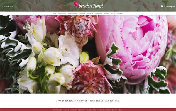 Beaufort Florist website example