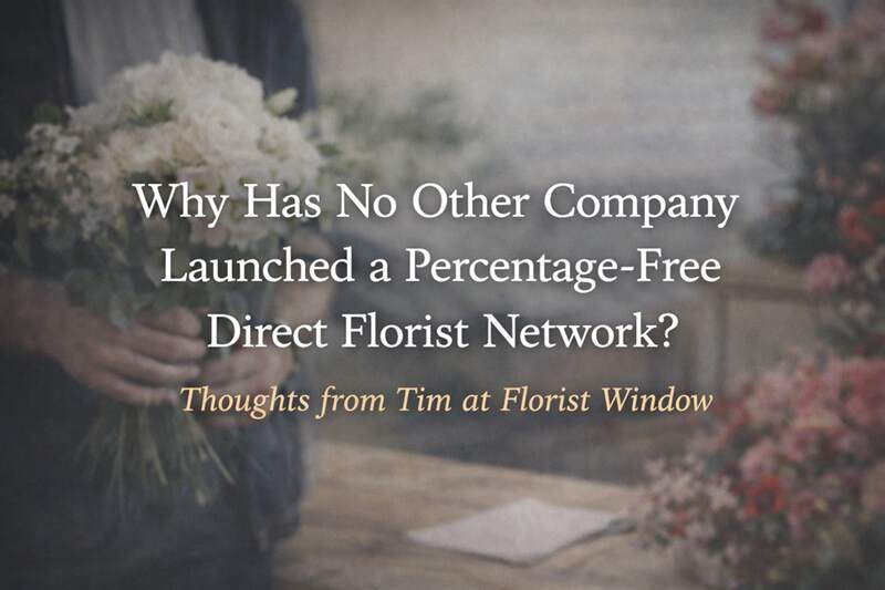 Why has no other florist website company launched a percentage-free direct florist network